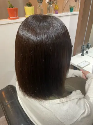 ミディアム かりん髪質改善 /メンズカットのヘアスタイル