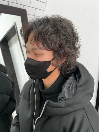 ショート 紙屋町ショート /ボブ　パーマ河内蓮のヘアスタイル