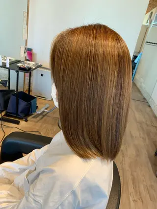 ミディアム カラー 大久保 隆蔵のヘアスタイル