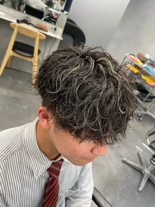 カラー パーマ メンズ fifth リュウセイのヘアスタイル