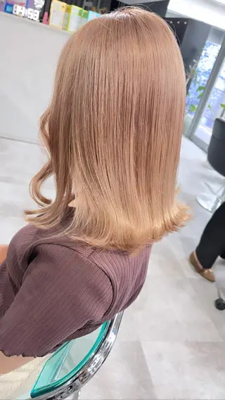 セミロング Lavy kyoto所属・Lavy カラー&エクステのヘアスタイル