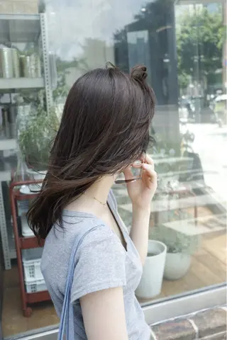 ミディアム カラー 似合わせカット /パーマ岡本淳平のヘアスタイル