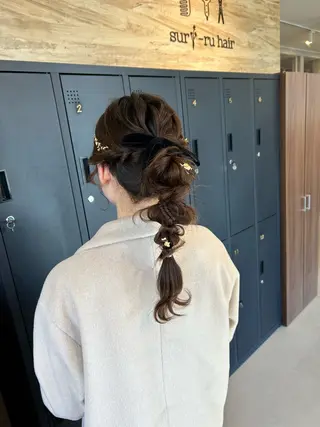 ロング ヘアアレンジ suri-ru hair【スリールヘアー】所属・FURUSAWA AOIのヘアスタイル