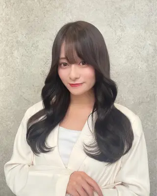 ロング カラー ミディアムヘア Chifumiのヘアスタイル