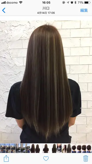 ロング カラー archange 大井川のヘアスタイル