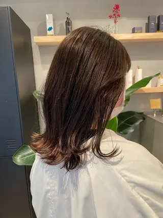 ミディアム カラー SALOWIN下北沢所属・hazuki 🌝のヘアスタイル