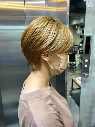 ショート カラー Agu hair lore沼館店所属・八戸パーマ/メンズパ ーマ/シンゴ。のヘアスタイル