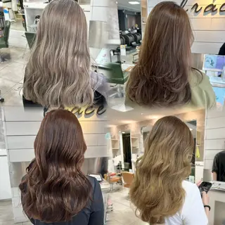 カラー ハイトーンカラー✨ 慶田玲和のヘアスタイル