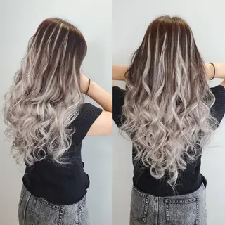 ロング 💎馴染むエクステ ×カラーTOMO💎のヘアスタイル