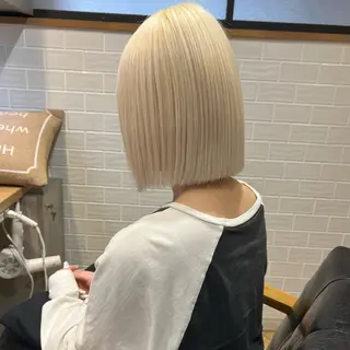 ショート カラー 艶カラー/韓国顔周り 🎀mamiのヘアスタイル