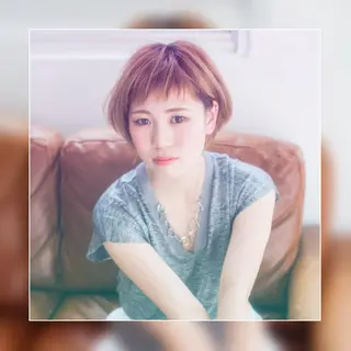 ショート カラー パーマ ヘアアレンジ メンズ キッズ ネイル マツエク・マツパ premier modelsのヘアスタイル