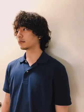 パーマ ヘアアレンジ メンズ ainico+所属・メンズ特化✂️栗原 侑也のヘアスタイル