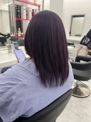 セミロング カラー 💖トレンド秋冬 カラー💖FUTAのヘアスタイル