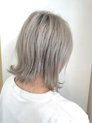 ミディアム カラー レイヤー/ハッシュ 渋谷/サッタのヘアスタイル