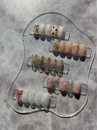 ネイル Ogawa/持ち込み 長さだしパラジェルのネイルデザイン