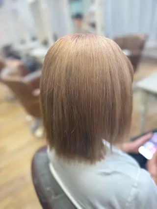 ミディアム カット/ブリーチ/ ⚡️ひりゅう⚡️のヘアスタイル