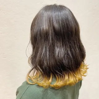 ミディアム カラー 暗髪/艶髪/Ono .のヘアスタイル