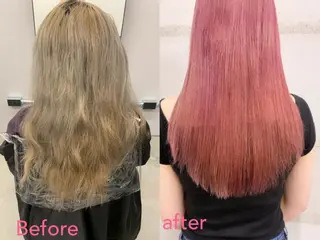 ロング カラー 透明感/オリーブ/ グレージュ/YUKAのヘアスタイル