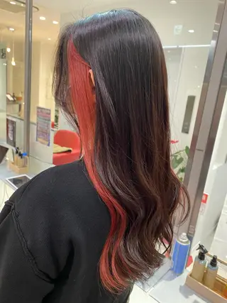 ロング カラー hair make huit8所属・ハイライト&ブリーチ 💇🏼‍♀MAHOのヘアスタイル