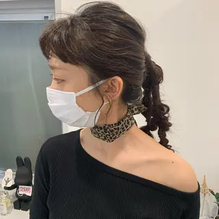 ロング ヘアアレンジ MARU レイヤー/パーマのヘアスタイル