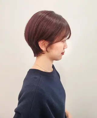 ショート カラー 齋藤 愛美/ 大人女性のショートのヘアスタイル