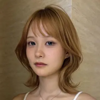 ミディアム ハイトーン/ボブ/ ハイライト💫我如古のヘアスタイル