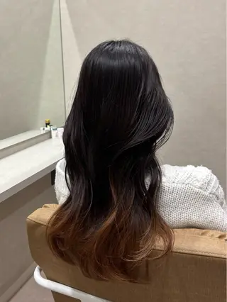 ロング カラー いやされサロンfuu＋所属・fuu＋ ｍａｎａｍｉのマツエク・マツパデザイン