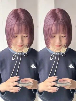 ショート カラー ヘアアレンジ girlyハイトーン /airi🍓🎀のヘアスタイル