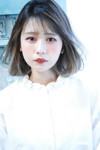 ショート カラー パーマ ヘアアレンジ メンズ 表参道Lise おおいしおりのヘアスタイル