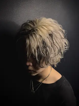 ショート カラー メンズ メンズウルフ特化🐺 🔥長山耕大🔥のヘアスタイル