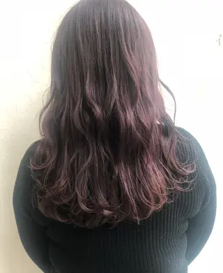 セミロング カラー nakahara madokaのヘアスタイル