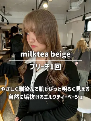 ロング カラー ブリーチモデル/ メンズパーマ/AMIのヘアスタイル