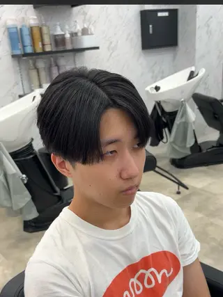 ミディアム 韓国パーマ 美容師 和田爽良のヘアスタイル