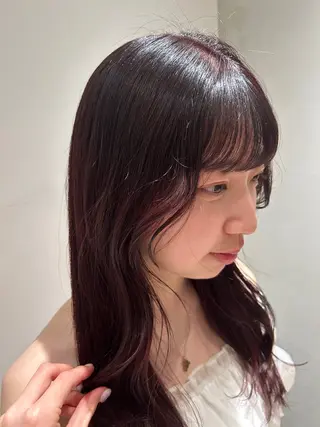 ロング カラー ヘアアレンジ れんか/レイヤー/メ ンズ/ベージュ/艶髪のヘアスタイル