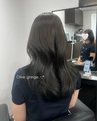 ロング カラー ヘアアレンジ メンズ キッズ ブリーチなしカラー/ ブラウン/レイヤーのヘアスタイル