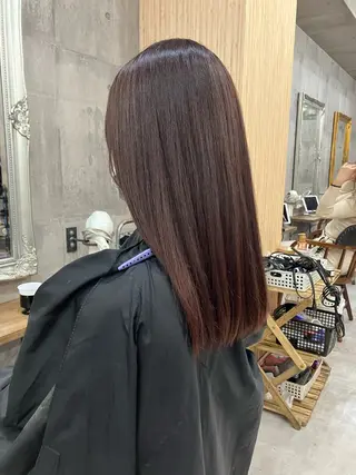 セミロング カラー HAIR BASE ZAWAWA所属・レイヤー/ブリーチ｜ 特殊パーマ/赤澤のヘアスタイル