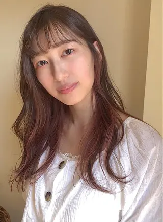セミロング カラー ヘアアレンジ 永井 亜実のヘアスタイル