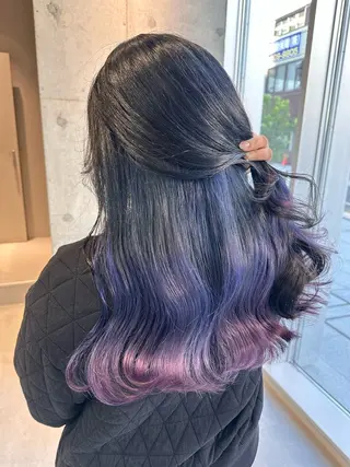 ロング カラー 染谷 遥花のヘアスタイル