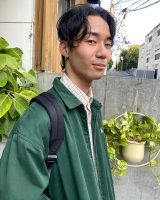 ミディアム カラー パーマ ヘアアレンジ メンズ 【池袋/スパイキー ショート】ⓝⓘⓜⓤのヘアスタイル