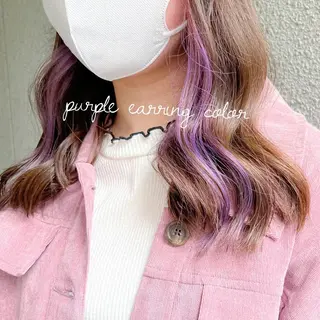 セミロング カラー カラーパティシエ facce🌼ikoのヘアスタイル