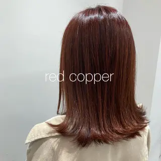 セミロング カラー さかもと あかりのヘアスタイル