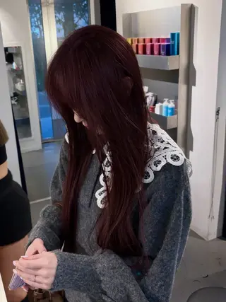 ロング カラー 村田 りょうやのヘアスタイル