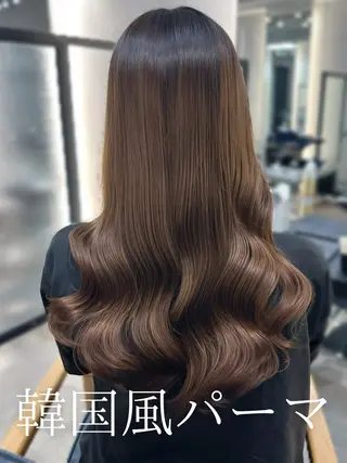 セミロング 韓国風パーマ/ 韓国ヘア/大森千寛のヘアスタイル