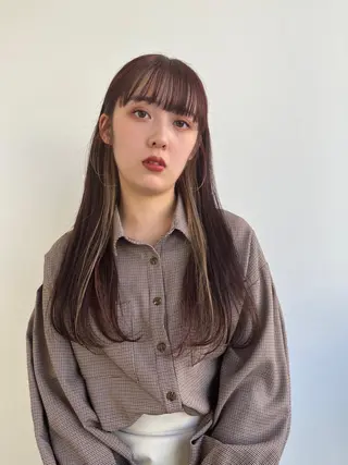 カラー MINX The pass所属・透明感ケアカラー/ レイヤー/ryokaのヘアスタイル