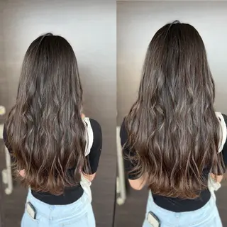 ロング カラー Aile所属・酸性ストレート／カラ ー/山下高明のヘアスタイル