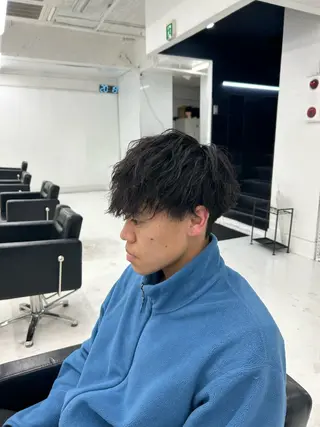 ショート パーマ メンズ 【メンズパーマ特化】 🍏網中勇喜のヘアスタイル