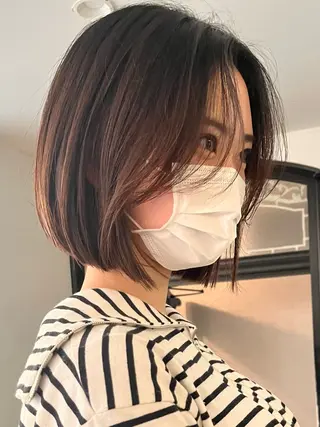 カラー ブリーチなし/透明感 /ショート/大世のヘアスタイル