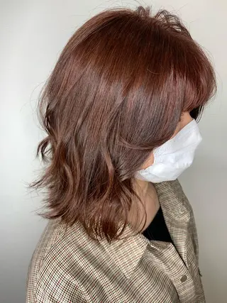 ミディアム カラー 🫧ウルフカット/ 畑中結衣🫧のヘアスタイル