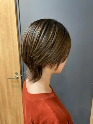 ショート 鎌取/透明感カラー /ボブ/顔まわりのヘアスタイル