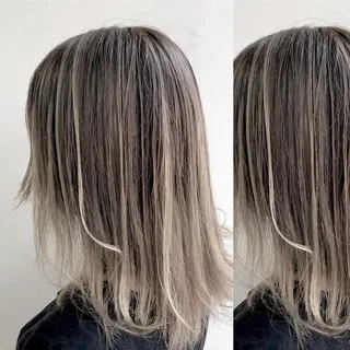 ショート カラー JuNブリーチに 縮毛矯正するプロのヘアスタイル